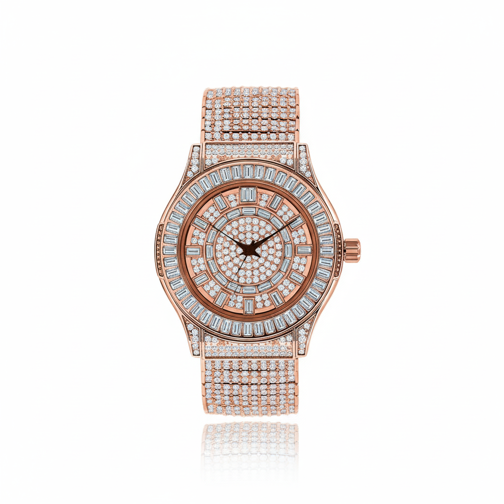 Marquis 5110 Rose Gold Watch With Lab Grown Diamonds