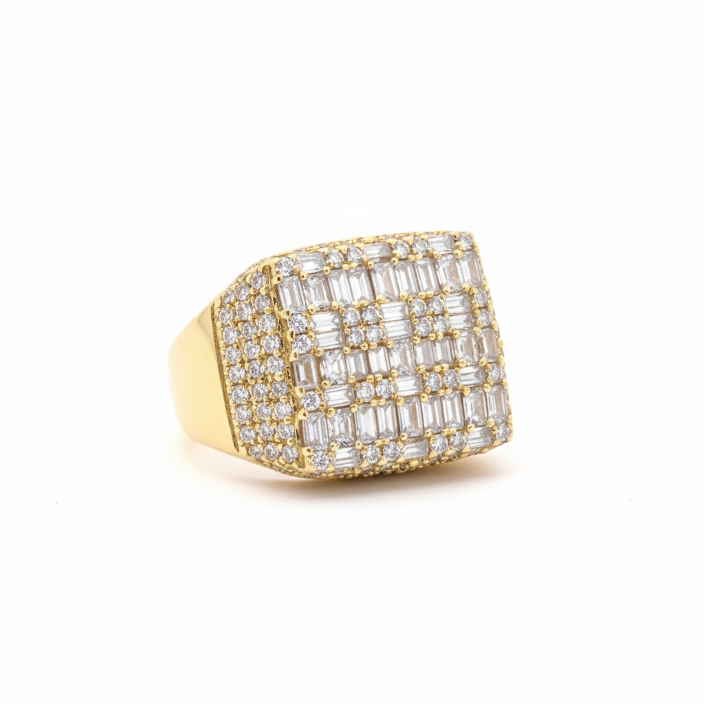 The SERENZO 'Ice Master' Ring - Full Pavé Lab Diamonds in 18K Gold