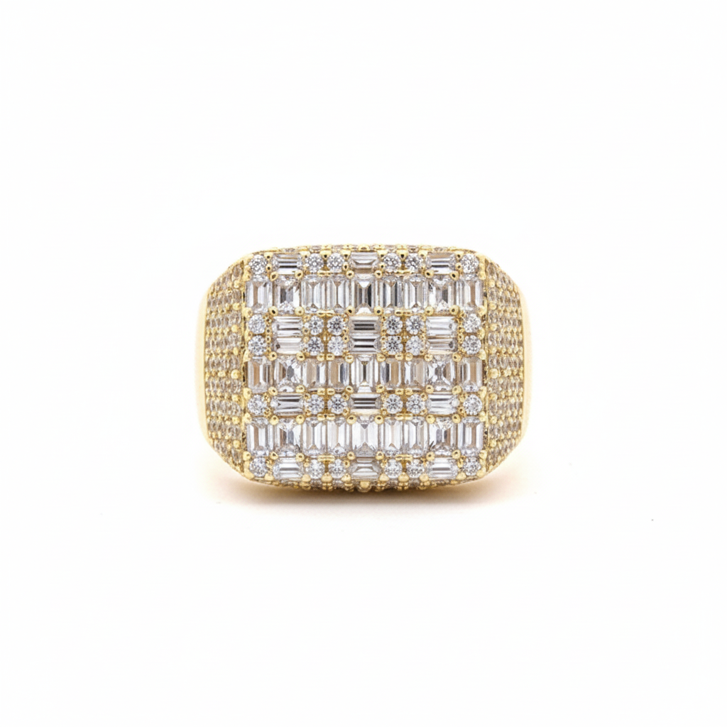 The SERENZO 'Ice Master' Ring - Full Pavé Lab Diamonds in 18K Gold