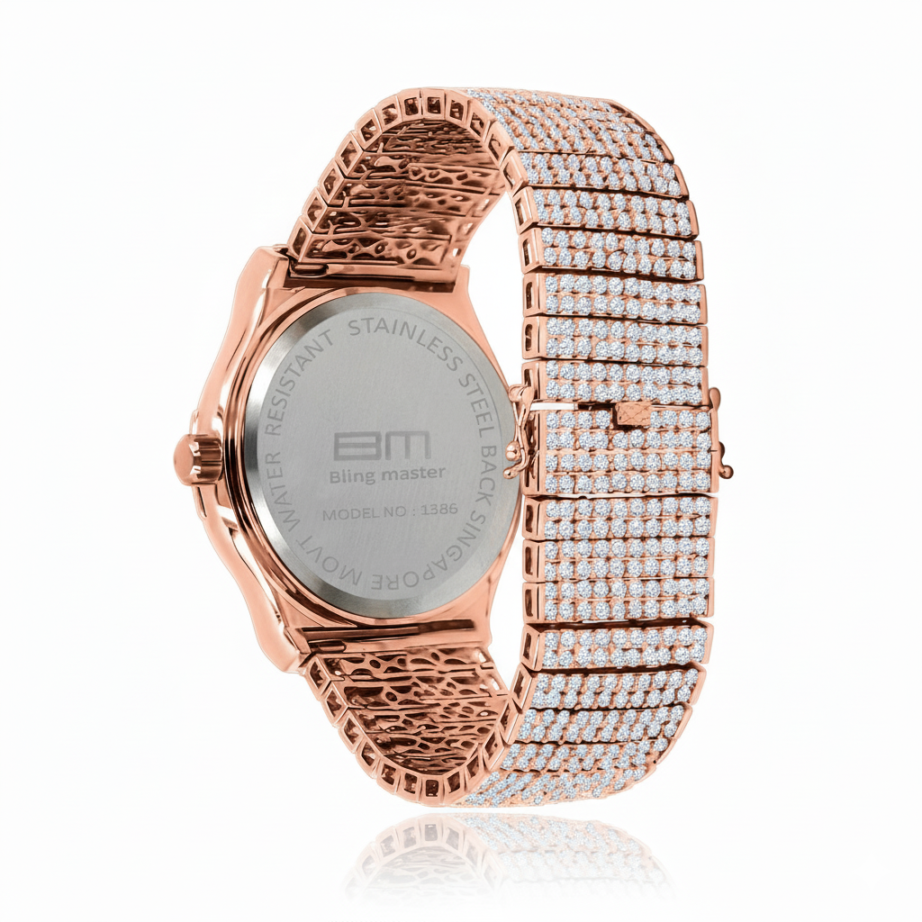 Marquis 5110 Rose Gold Watch With Lab Grown Diamonds