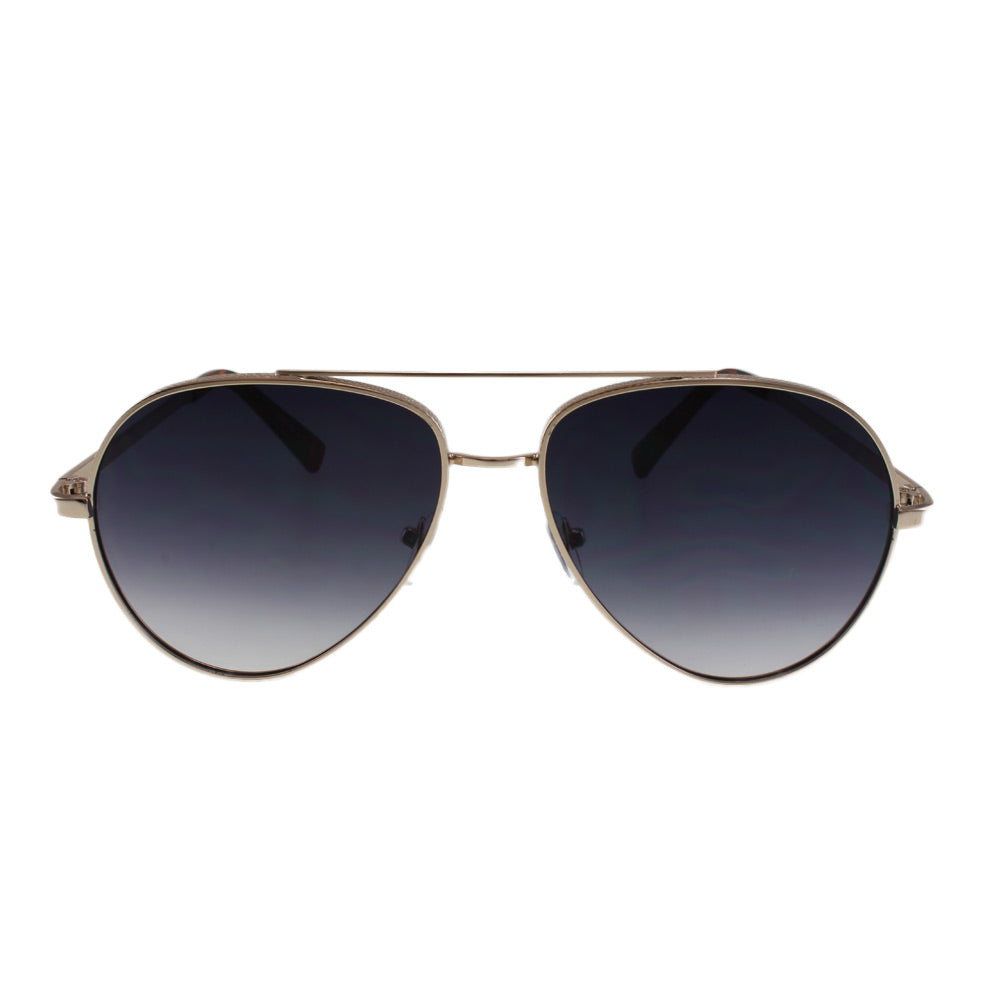The MQ 'Jaxon' Bold Aviator - Two-Tone Gold/Black Frame with Cool Smoke Lenses