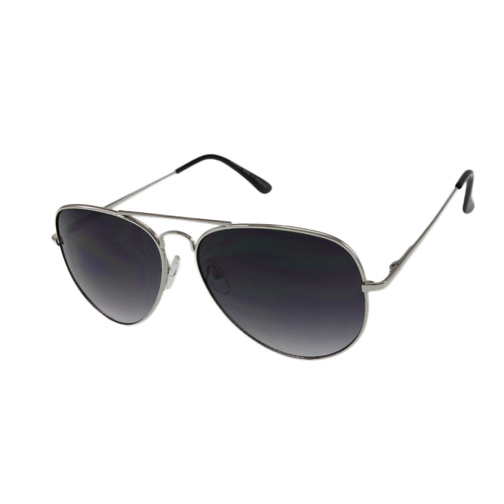 The MQ 'Wright' Essential Frame - Polished Silver-Tone Metal with Dark Smoke Lenses