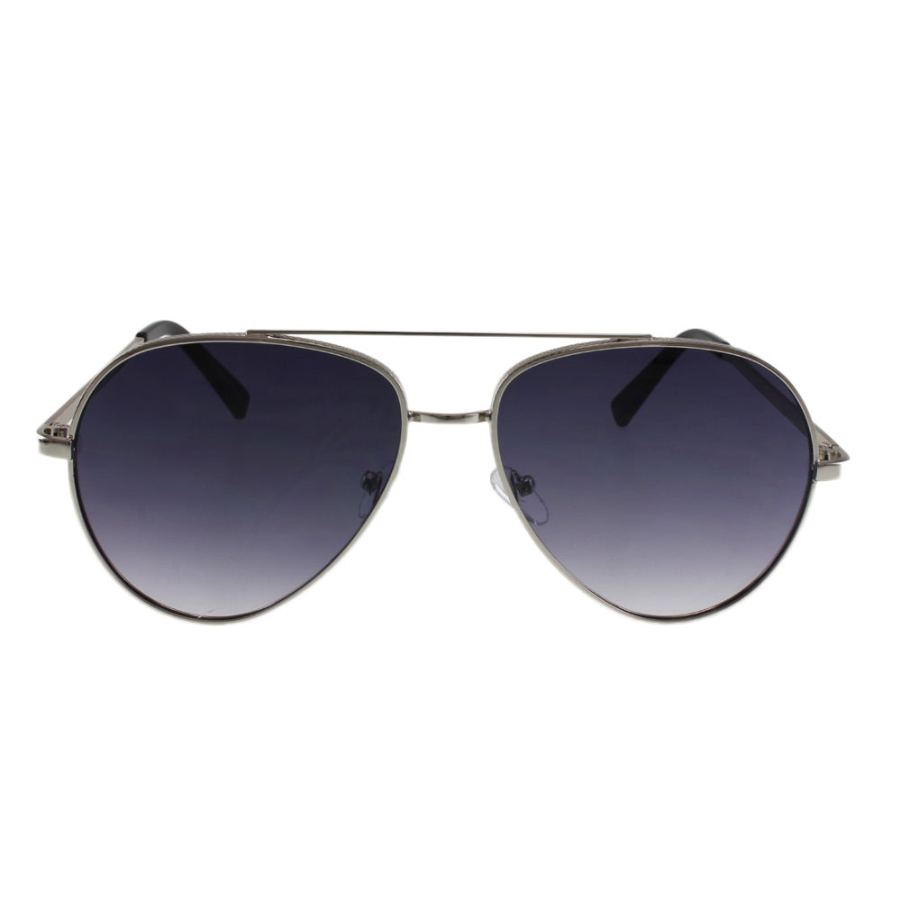 The MQ 'Jaxon' Modern Aviator Frames - Sleek Silver-Tone Frame with Dark Smoke Polarized Lenses