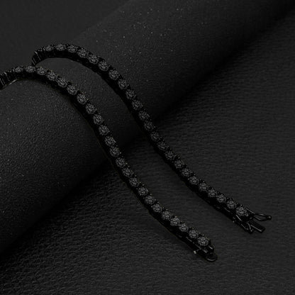 The Obsidian Luxe Chain - Black Diamond Pavé