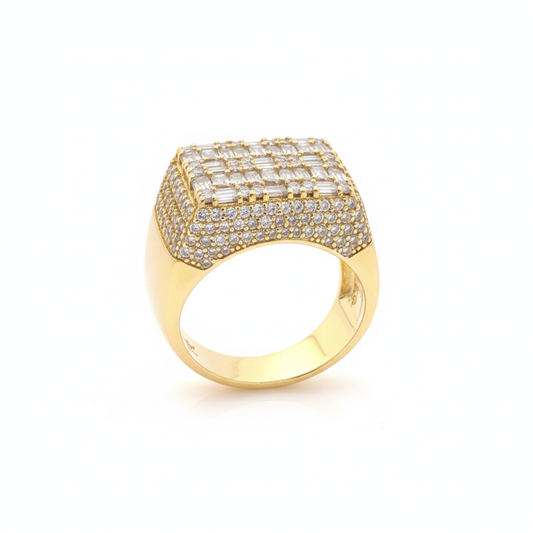 The SERENZO 'Ice Master' Ring - Full Pavé Lab Diamonds in 18K Gold