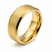 The RICERCATO Exquisite Band - Solid 18K Yellow Gold Inlay in Mirror-Finish Tungsten