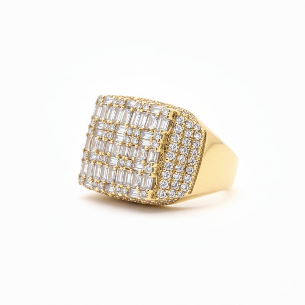 The SERENZO 'Ice Master' Ring - Full Pavé Lab Diamonds in 18K Gold