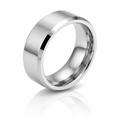 The Congressional White Gold Band - Unbreakable Tungsten Core