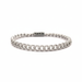 The QUINOXITE 'Vice' Bracelet - 8MM Solid 18K White Gold Cuban Chain with Pavé-Set Lab Diamonds