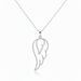 The Eternal Embrace Pendant - Brilliant Cut Lab Diamonds in Platinum-Plated Sterling Silver