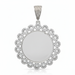 The Zenith Pendant - Mirror-Finish White Gold With Lab Grown Diamonds