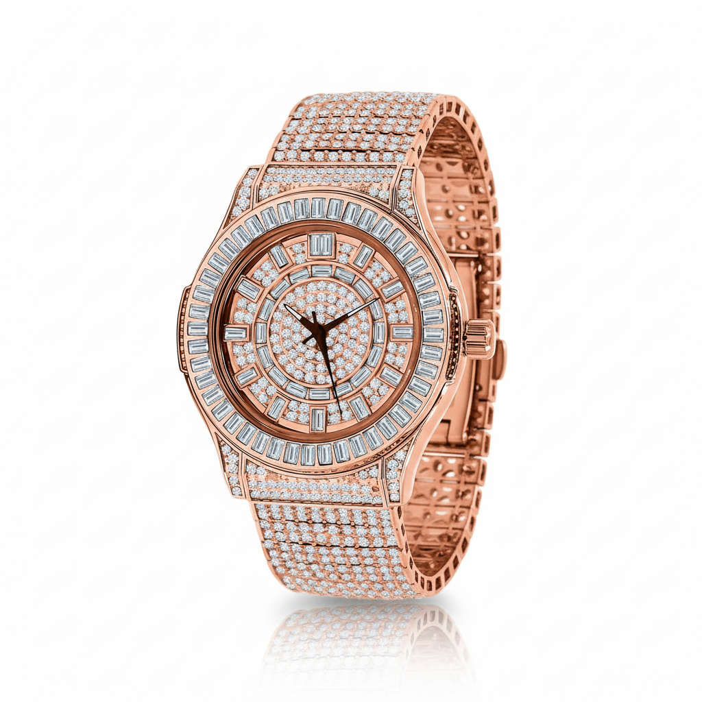 Marquis 5110 Rose Gold Watch With Lab Grown Diamonds