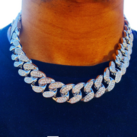 Premium 12mm Iced Out Cuban Link Chain - VVS-1 Lab Grown Diamonds In 18K White Gold