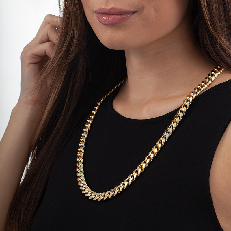 The Solid-Core 12mm Cuban Link Chain in High-Karat Gold Vermeil