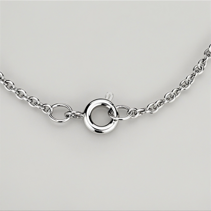 Platinum-Plated Sterling Silver Peace Pendant - Certified Lab Diamonds
