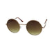 The MQ 'Presley' Statement Frame - Gleaming Gold Metal with Warm Brown Gradient Lenses