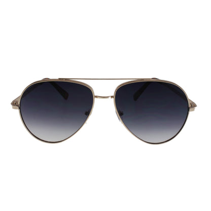 The MQ 'Jaxon' Bold Aviator - Two-Tone Gold/Black Frame with Cool Smoke Lenses