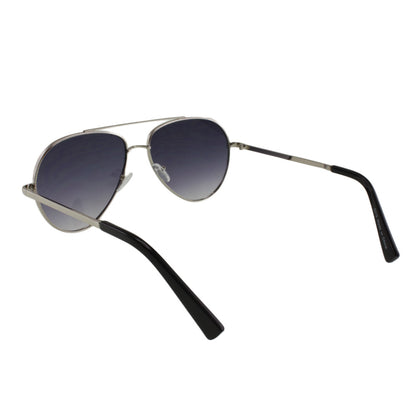 The MQ 'Jaxon' Modern Aviator Frames - Sleek Silver-Tone Frame with Dark Smoke Polarized Lenses