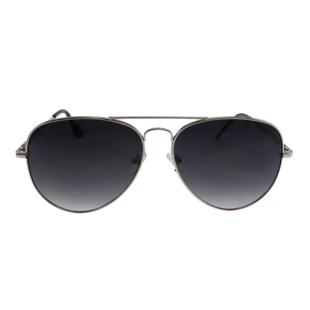 The MQ 'Wright' Essential Frame - Polished Silver-Tone Metal with Dark Smoke Lenses