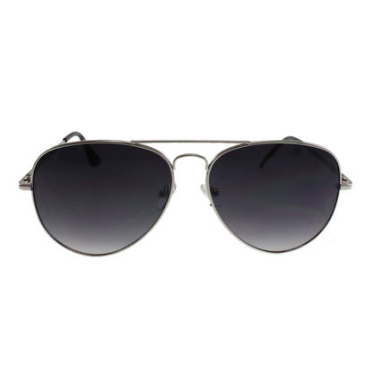 The MQ 'Wright' Essential Frame - Polished Silver-Tone Metal with Dark Smoke Lenses
