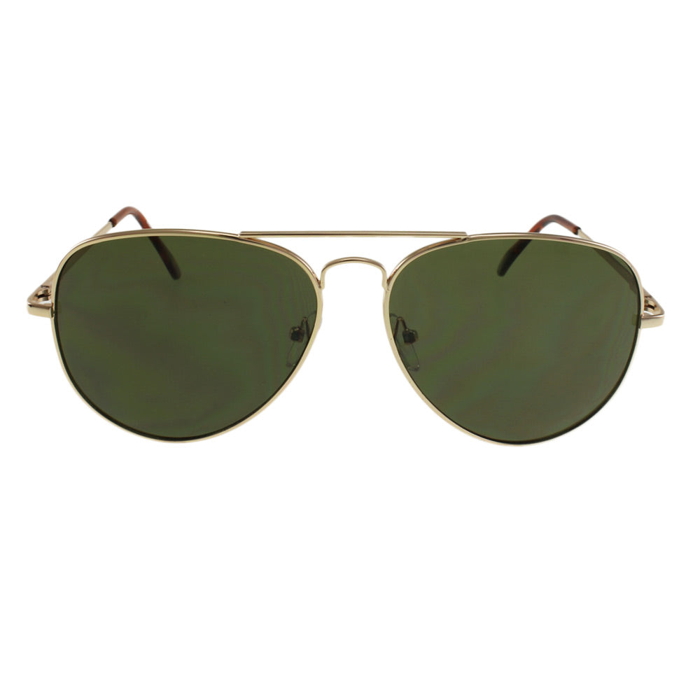 The MQ 'Wright' Iconic Aviator - Polished Gold-Tone Frame with Classic G15 Green Lenses