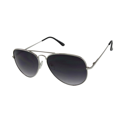 The MQ 'Wright' Essential Frame - Polished Silver-Tone Metal with Dark Smoke Lenses