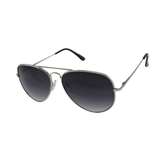 The MQ 'Wright' Essential Frame - Polished Silver-Tone Metal with Dark Smoke Lenses
