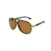 The Jase NY 'Rivers' Aviator - Classic Slim-Frame Sunglasses in Rich Havana Tortoise