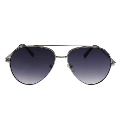 The MQ 'Jaxon' Modern Aviator Frames - Sleek Silver-Tone Frame with Dark Smoke Polarized Lenses