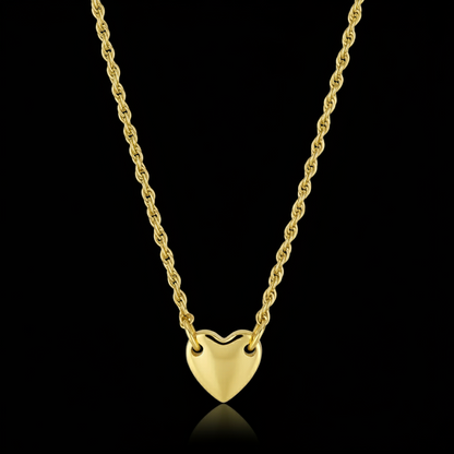 Women's Vermeil Heart Necklace Charm