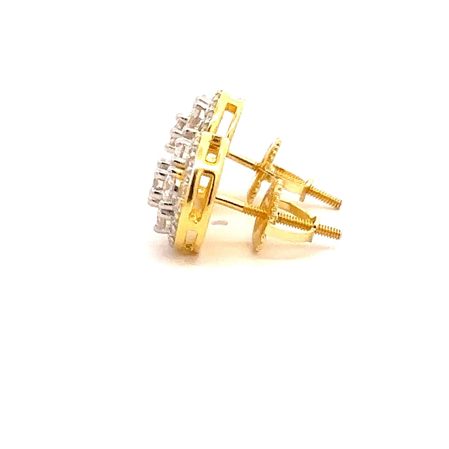 The Signature Pavé Earrings - Lab Diamonds in High-Karat Gold Vermeil